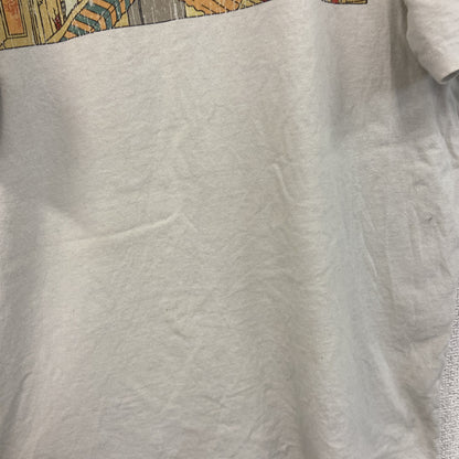 PULL&BEAR　プルアンドベア　半袖プリントTシャツ　両面プリント　白　ホワイト　Mサイズ