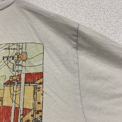 PULL&BEAR　プルアンドベア　半袖プリントTシャツ　両面プリント　白　ホワイト　Mサイズ