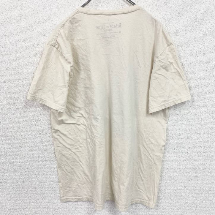 古着 used　進撃の巨人　リヴァイ兵長　半袖アニメプリントTシャツ　キャラクターデザイン　クルーネック　白　ホワイト　Lサイズ