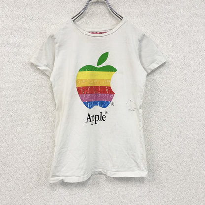 Star girl　Apple　アップル　半袖プリントTシャツ　企業ロゴ　白　ホワイト　Sサイズ