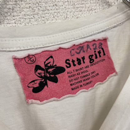 Star girl　Apple　アップル　半袖プリントTシャツ　企業ロゴ　白　ホワイト　Sサイズ
