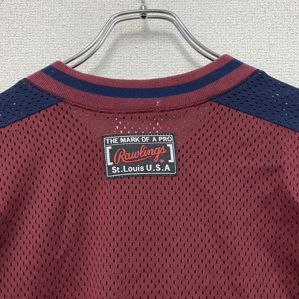 Rawlings　ローリングス　アイスホッケー　長袖Tシャツ/ロンT　ゲームシャツ　赤　レッド　Lサイズ