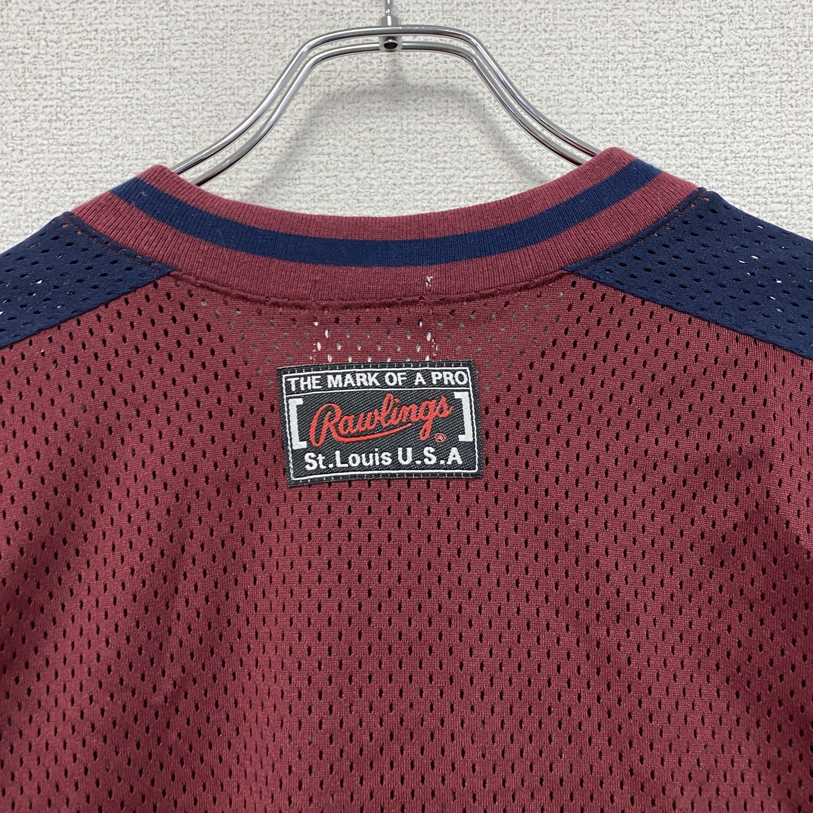 Rawlings　ローリングス　アイスホッケー　長袖Tシャツ/ロンT　ゲームシャツ　赤　レッド　Lサイズ