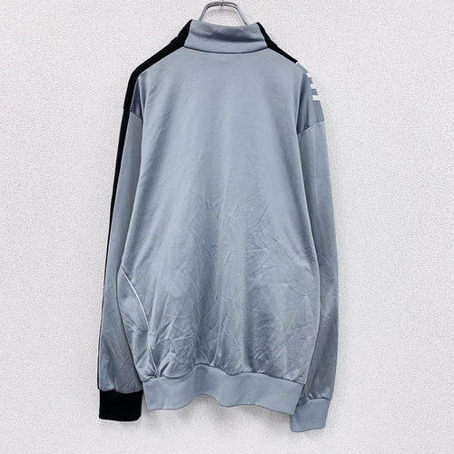 00s　adidas　アディダス　トラックジャケット/ジャージ　パフォーマンスロゴ　水色　ライトブルー　黒　ブラック　XOサイズ