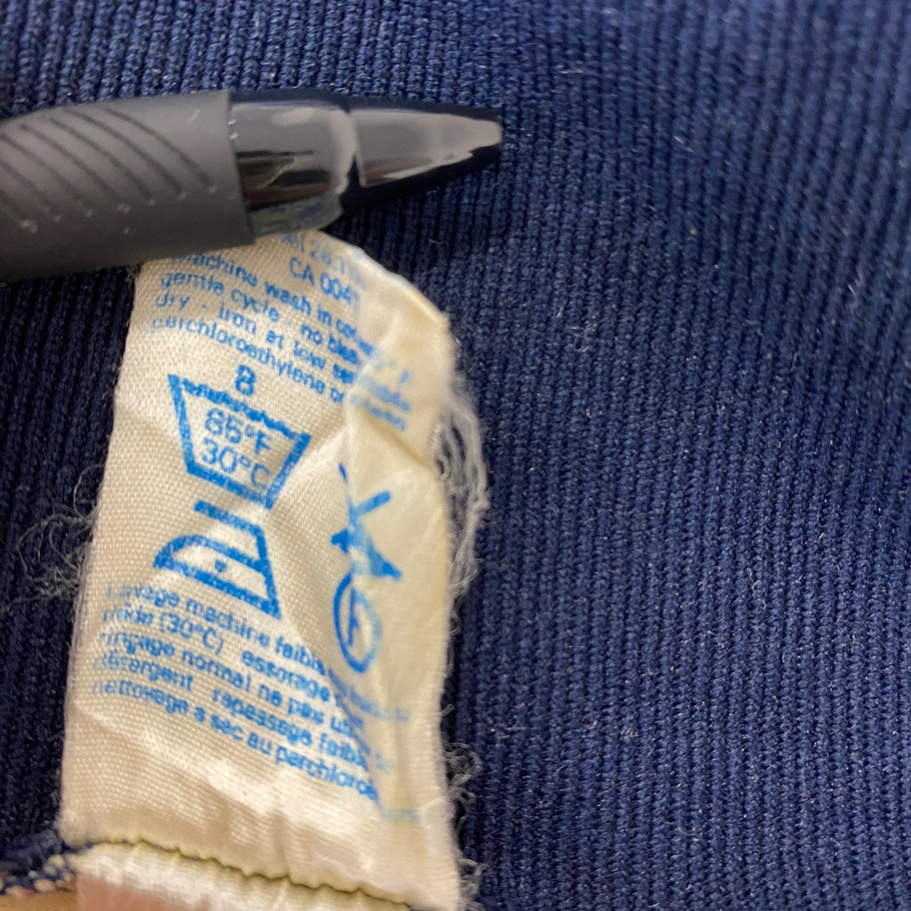 古着 used　70s　adidas　アディダス　長袖トラックジャケット　フルジップジャージ　黄色　ネイビー　グレー　186サイズ