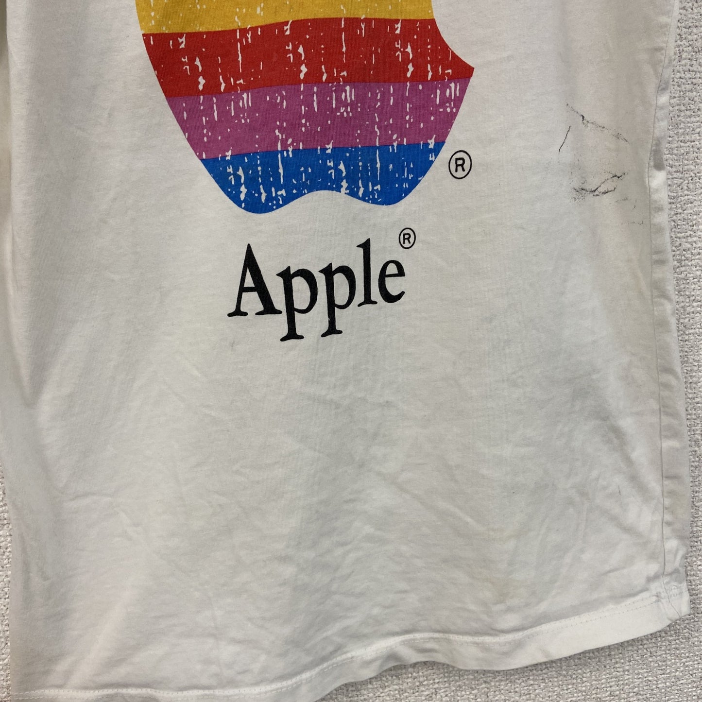 Star girl　Apple　アップル　半袖プリントTシャツ　企業ロゴ　白　ホワイト　Sサイズ