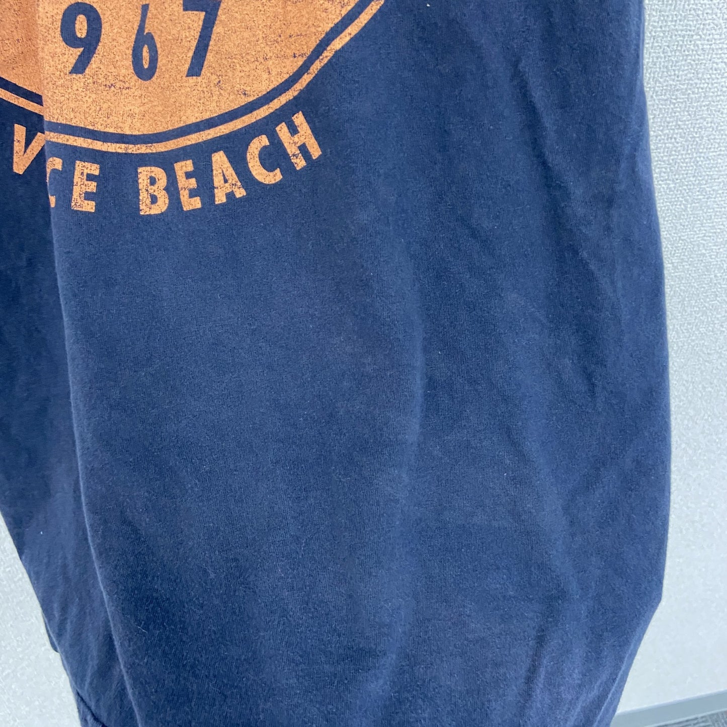 CASUAL　半袖プリントTシャツ　紺　ネイビー　3XLサイズ