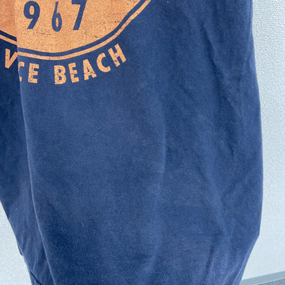 CASUAL　半袖プリントTシャツ　紺　ネイビー　3XLサイズ