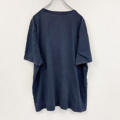 CASUAL　半袖プリントTシャツ　紺　ネイビー　3XLサイズ