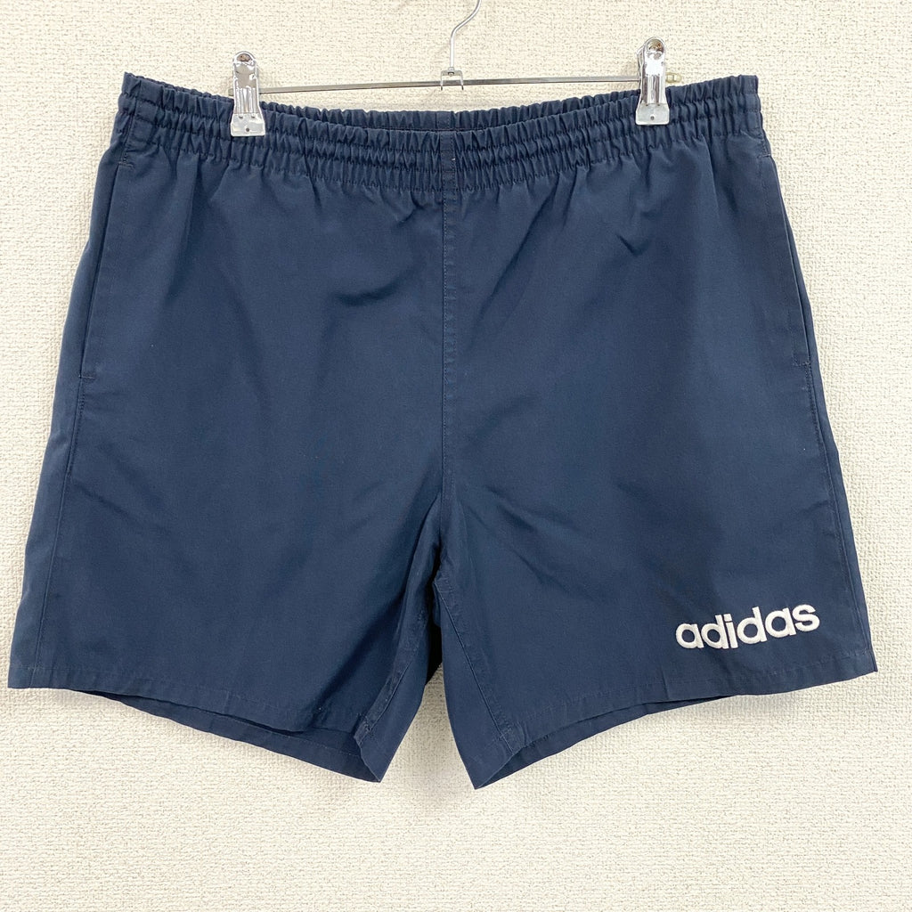 ～90s　adidas　アディダス　デサント期　ハーフパンツ/ショートパンツ　ヴィンテージ　紺　ネイビー　Mサイズ