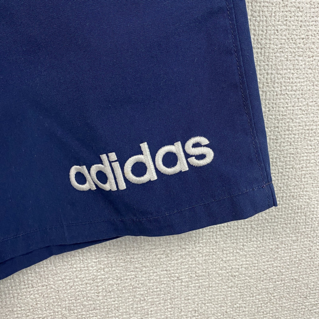 ～90s　adidas　アディダス　デサント期　ハーフパンツ/ショートパンツ　ヴィンテージ　紺　ネイビー　Mサイズ