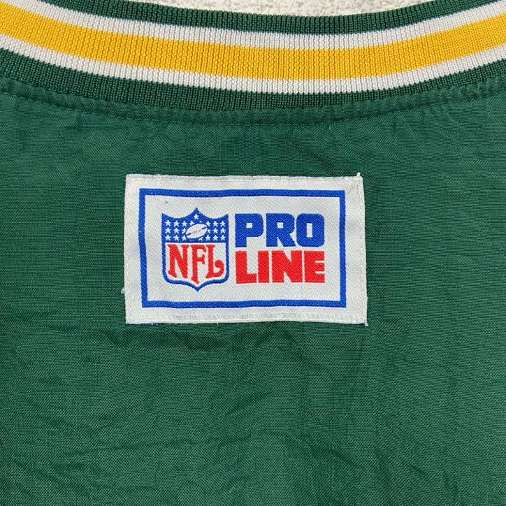 古着 used　Reebok　リーボック　プルオーバー　NFL　グリーンベイパッカーズ　フットボール　刺繡ロゴ　緑　グリーン