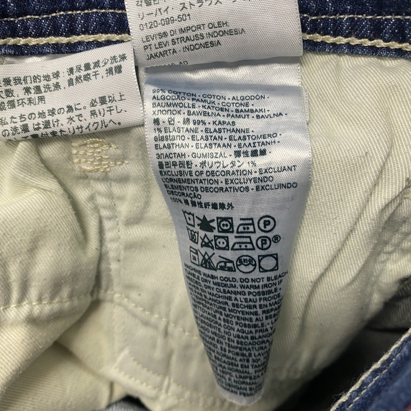 Levi's Red　リーバイスレッド　505　デニムパンツ/ジーンズ　ジップフライ　インディゴ　W34サイズ