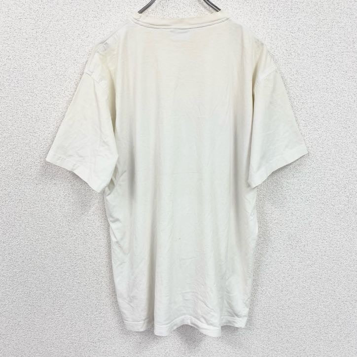 古着 used　Chillytime　半袖グラフィックプリントTシャツ　イラストデザイン　クルーネック　白　ホワイト　38サイズ
