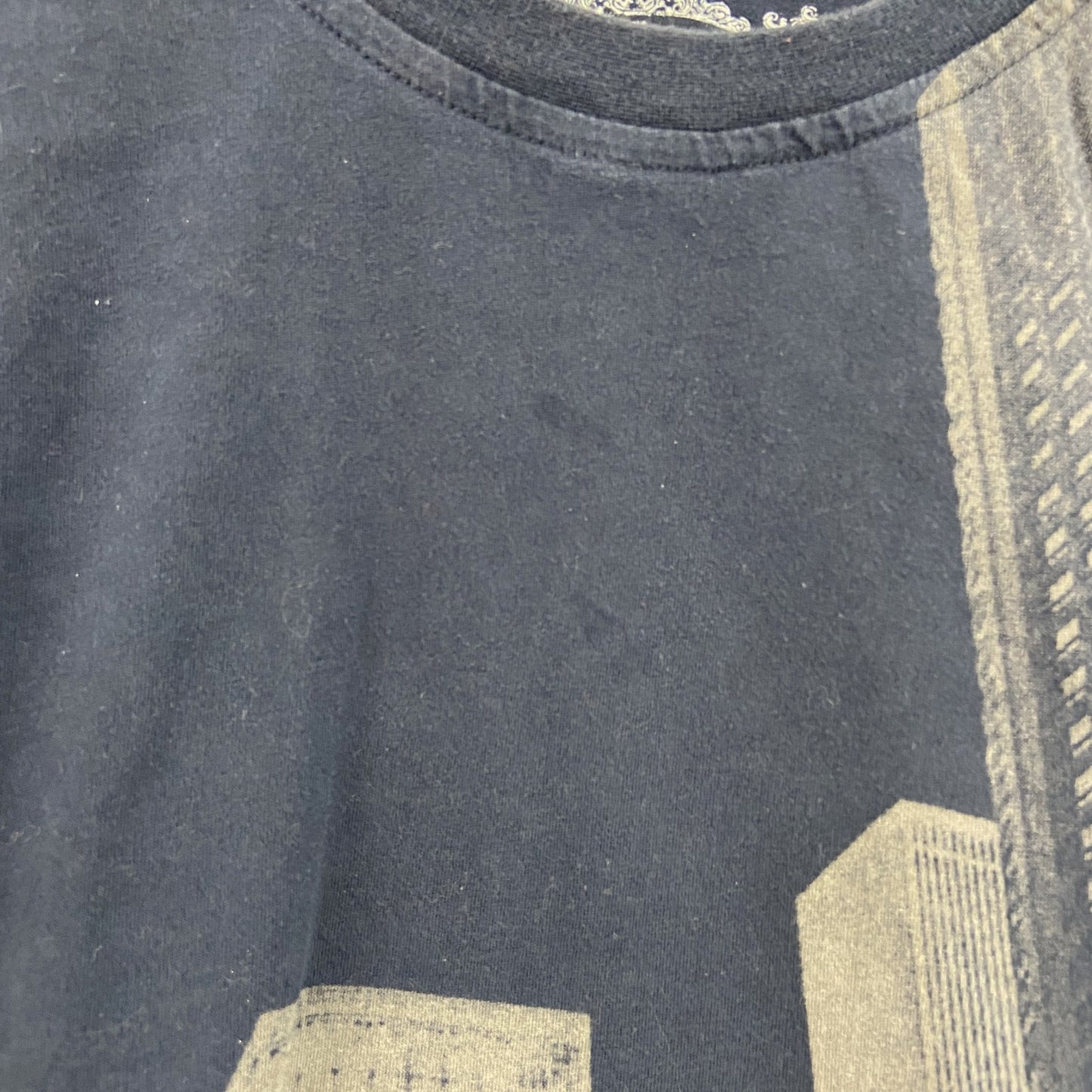 ROBIN RUTH　半袖プリントTシャツ　NEW YORK　紺　ネイビー　Lサイズ