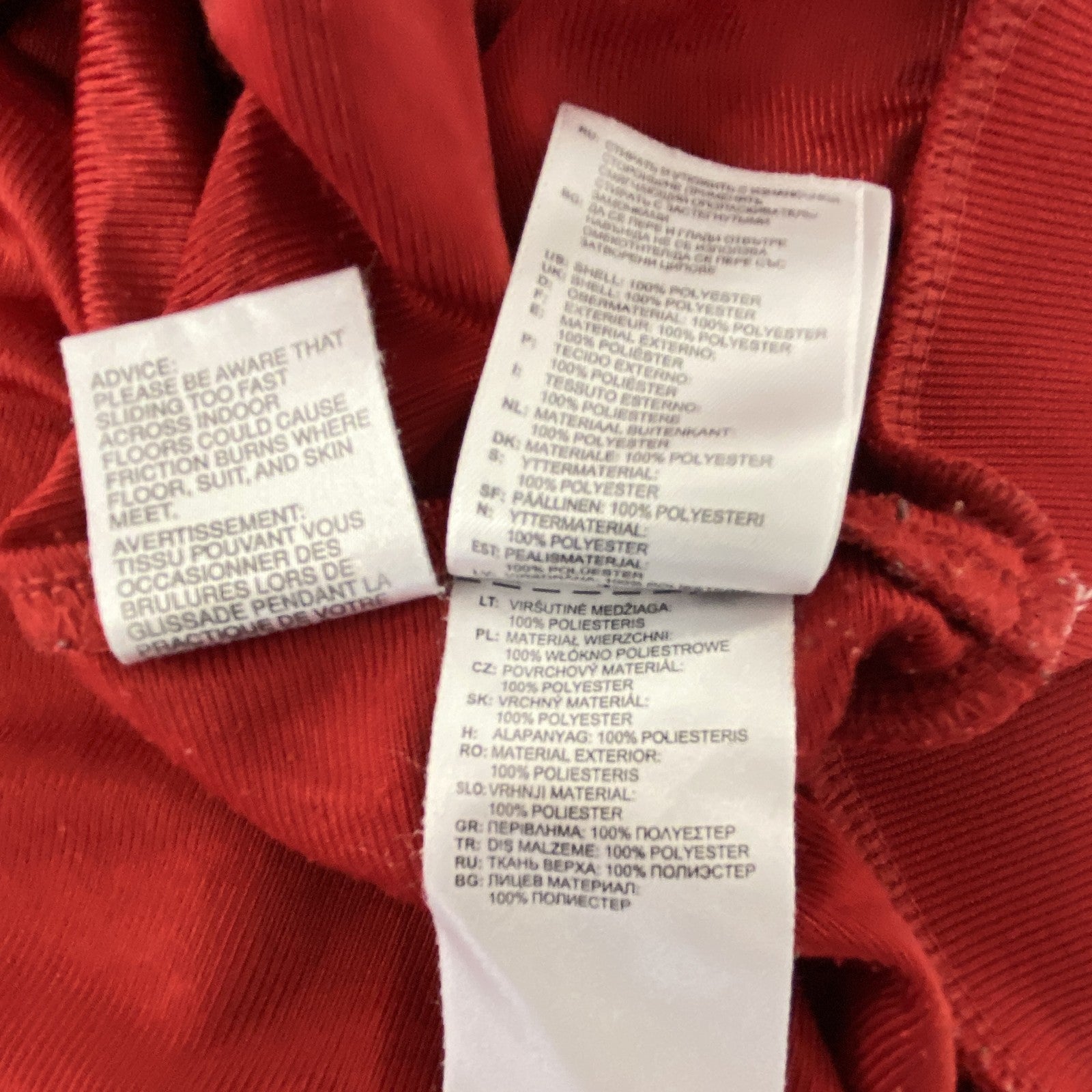 古着 used　adidas　アディダス　長袖トラックジャケット　スリーストライプス　フルジップジャージ　赤　XLサイズ