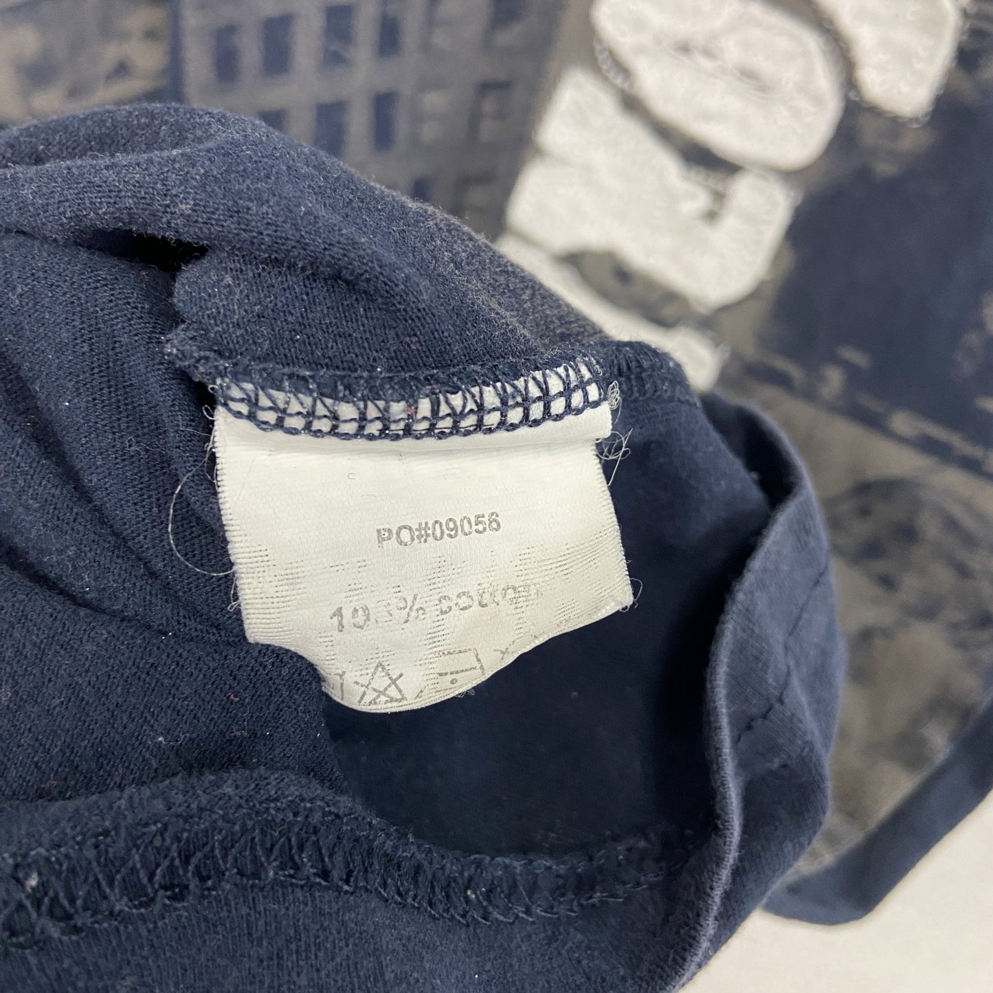 ROBIN RUTH　半袖プリントTシャツ　NEW YORK　紺　ネイビー　Lサイズ