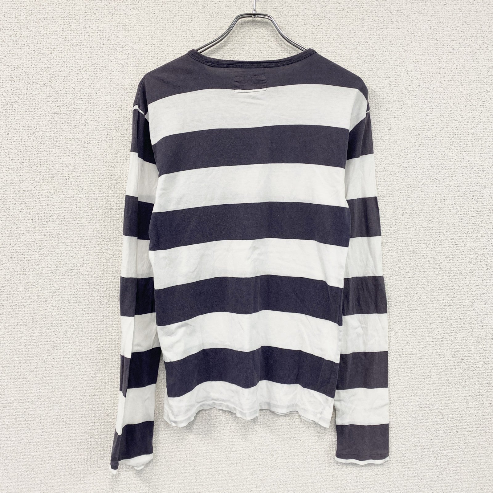DENIM＆SUPPLY RALPH LAUREN　デニム＆サプライ ラルフローレン　長袖Tシャツ/ロンT　ボーダー　紺　ネイビー　白　ホワイト　Sサイズ