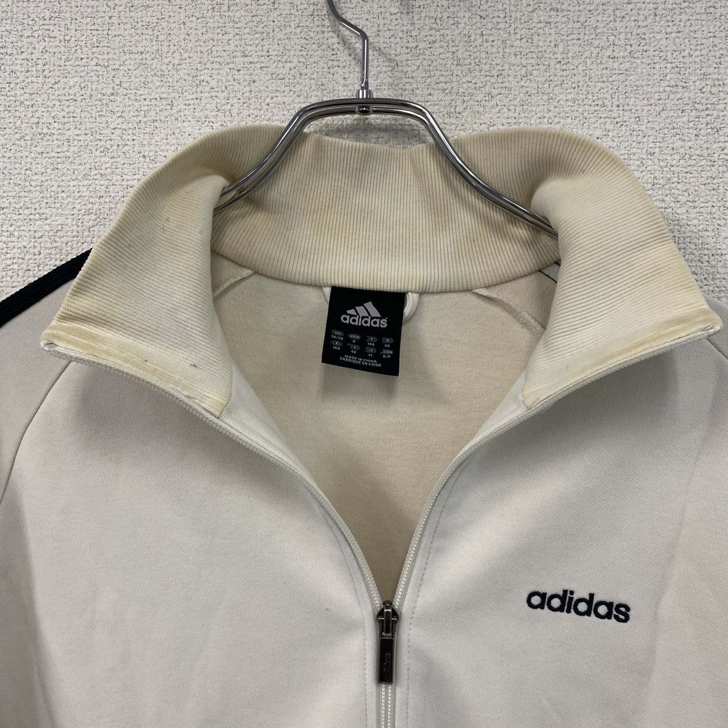 adidas　アディダス　トラックジャケット/ジャージ　白　ホワイト　Mサイズ