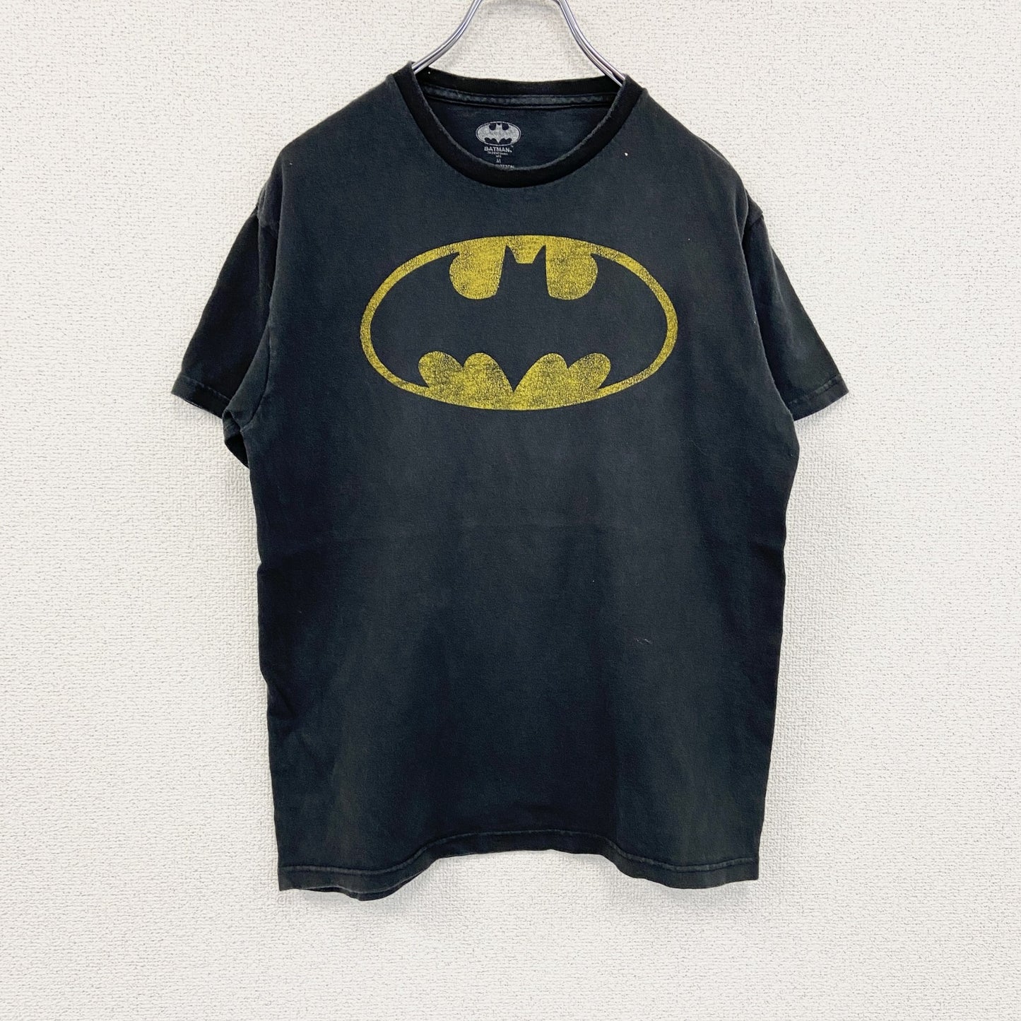 BATMAN　バットマン　DCコミック　半袖プリントアニメTシャツ　黒　ブラック　Mサイズ