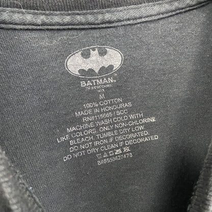 BATMAN　バットマン　DCコミック　半袖プリントアニメTシャツ　黒　ブラック　Mサイズ