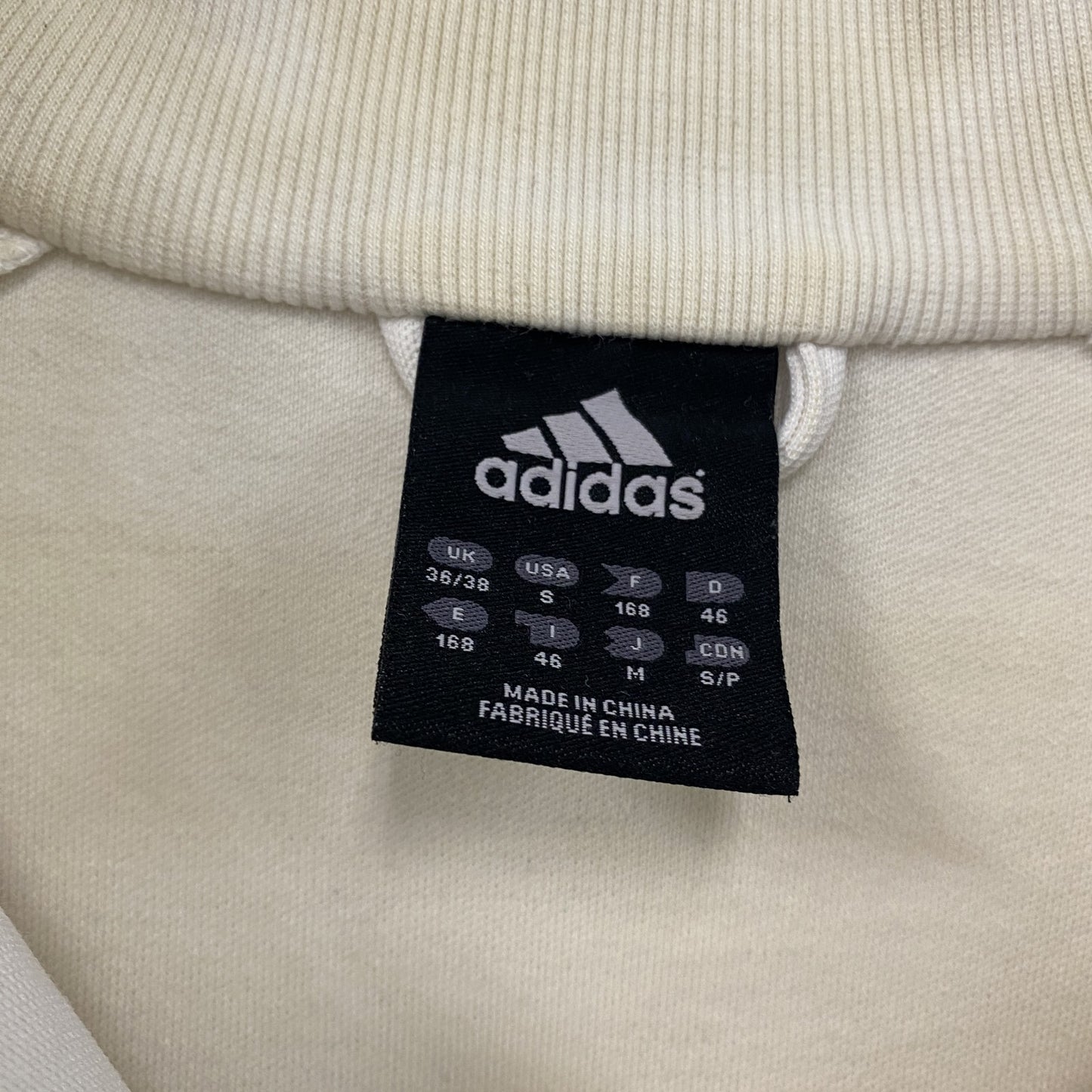 adidas　アディダス　トラックジャケット/ジャージ　白　ホワイト　Mサイズ