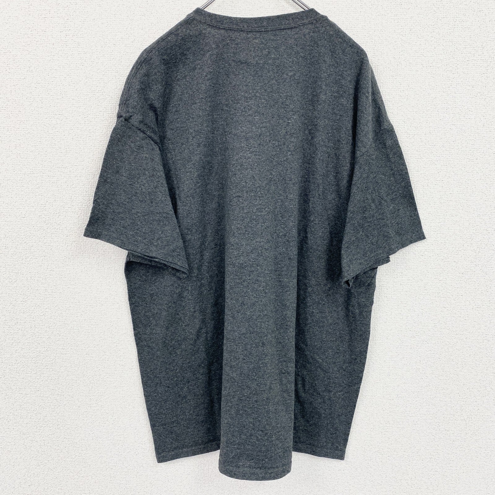 古着 used　champion　チャンピオン　半袖プリントクルーネックTシャツ　ラクロス　スポーツ　グレー　XLサイズ