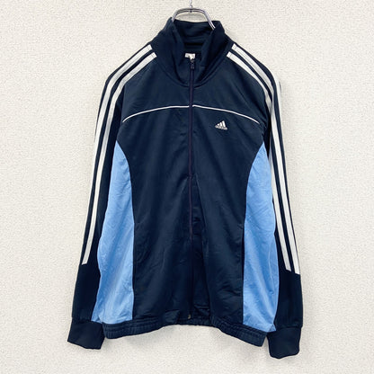 adidas　アディダス　トラックジャケット/ジャージ　紺　ネイビー　水色　ライトブルー　160サイズ