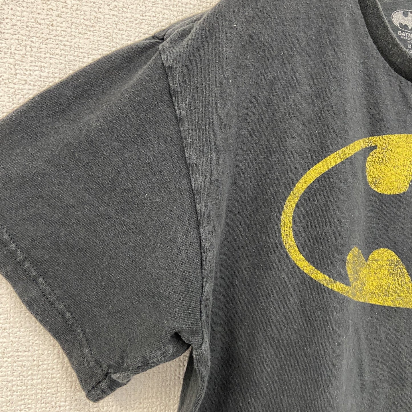BATMAN　バットマン　DCコミック　半袖プリントアニメTシャツ　黒　ブラック　Mサイズ