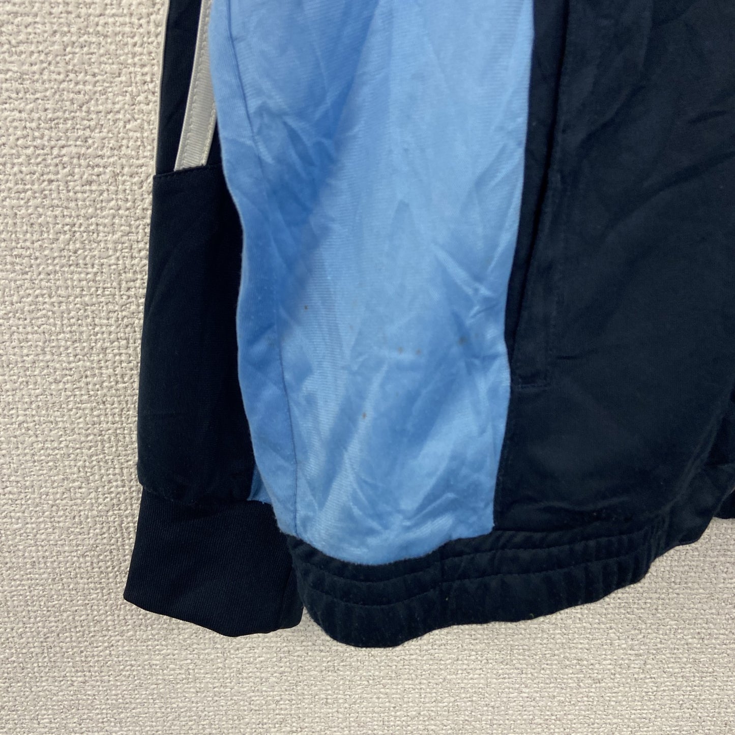 adidas　アディダス　トラックジャケット/ジャージ　紺　ネイビー　水色　ライトブルー　160サイズ