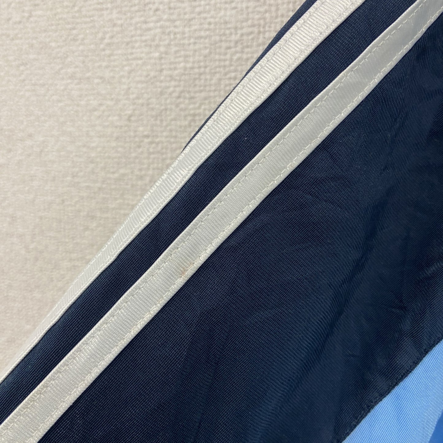 adidas　アディダス　トラックジャケット/ジャージ　紺　ネイビー　水色　ライトブルー　160サイズ