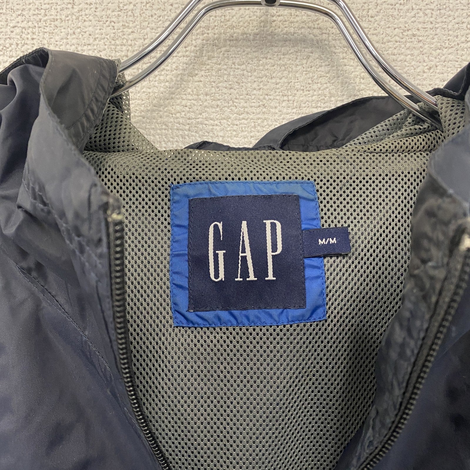 GAP　ギャップ　ナイロンジャケット　紺　ネイビー　Mサイズ