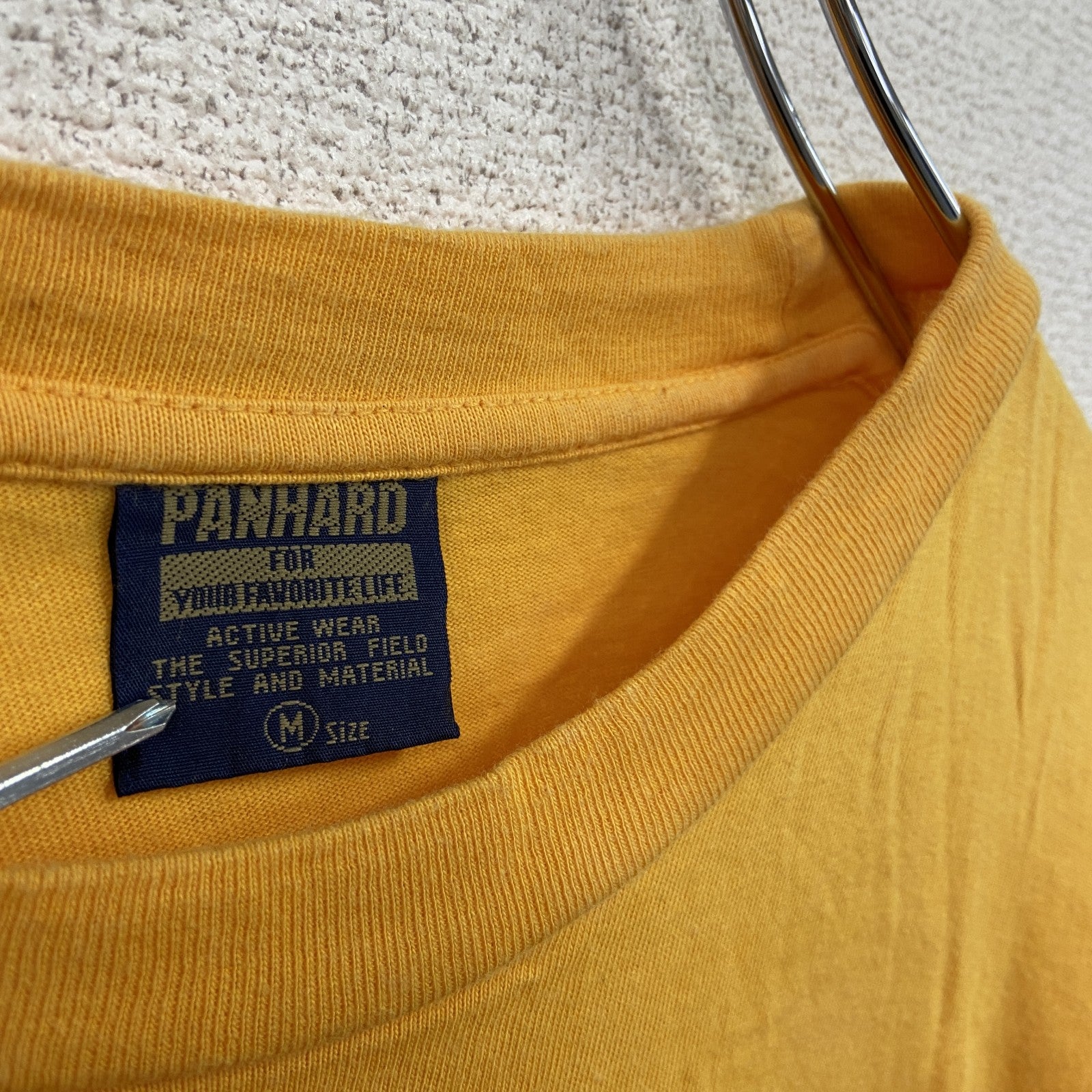 PANARD　半袖プリントTシャツ　黄色　イエロー　Mサイズ