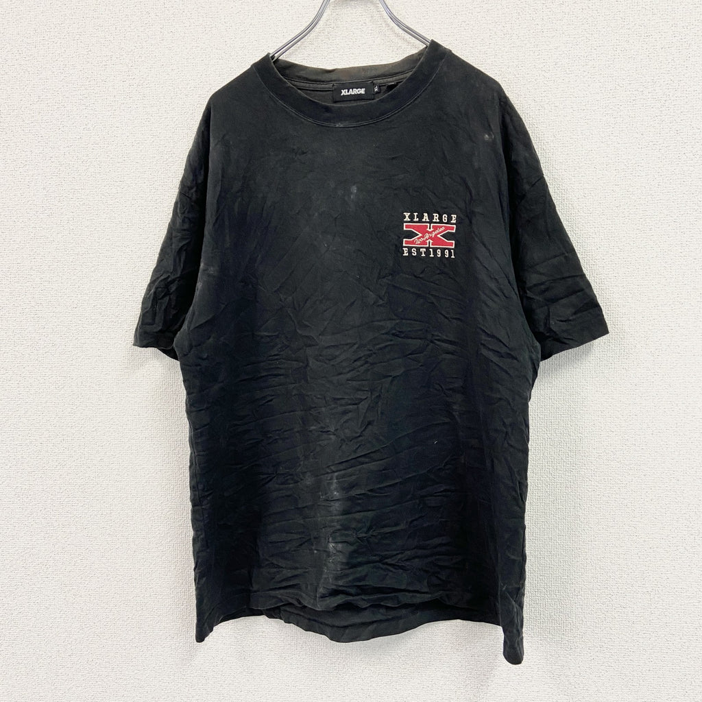 XLARGE　エクストララージ　半袖プリントTシャツ　黒　ブラック　XLサイズ