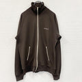古着 used　Carhartt カーハート　長袖トラックジャケット　フルジップジャージ　茶色　ブラウン　XLサイズ