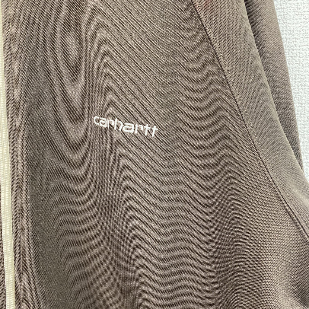 古着 used　Carhartt カーハート　長袖トラックジャケット　フルジップジャージ　茶色　ブラウン　XLサイズ