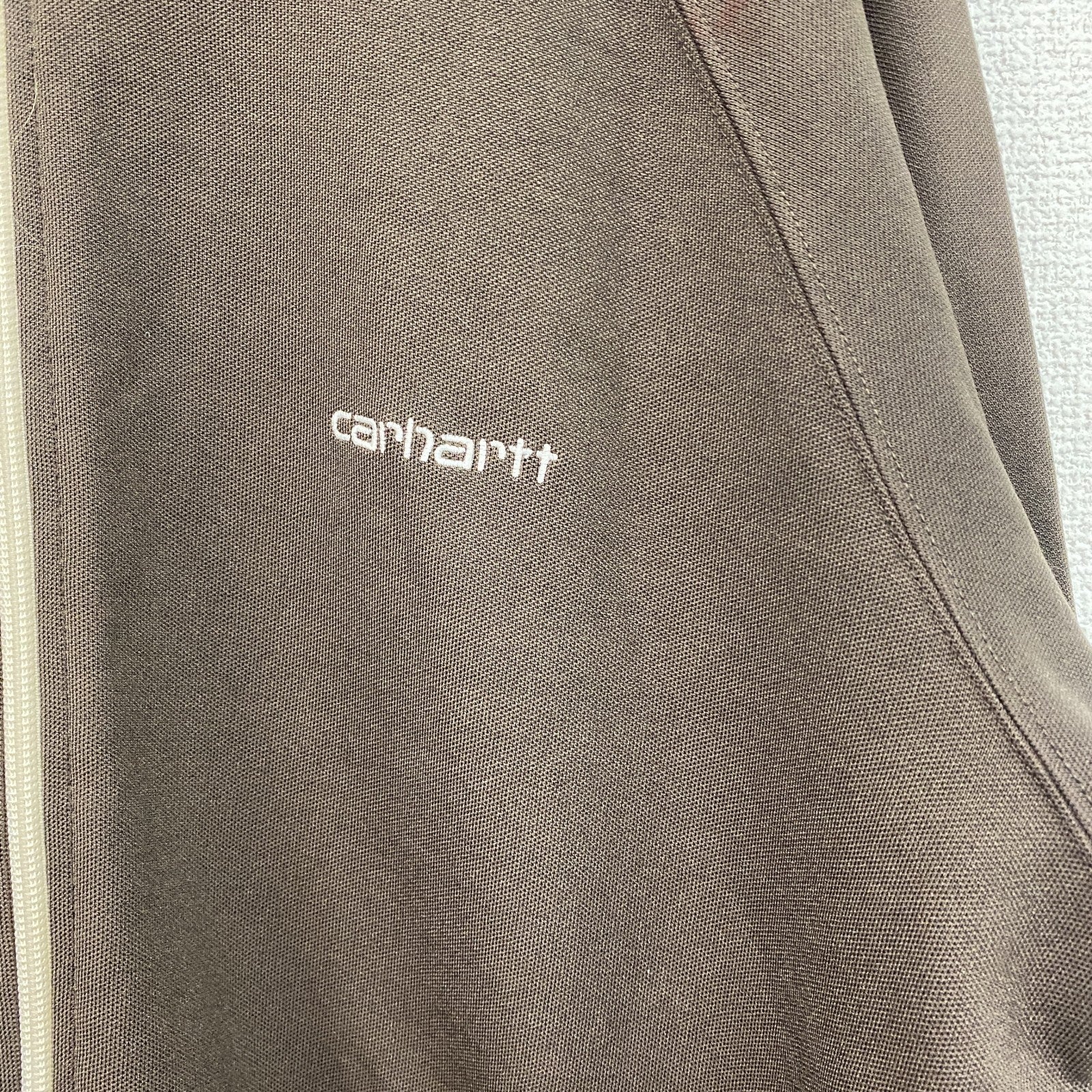 古着 used　Carhartt カーハート　長袖トラックジャケット　フルジップジャージ　茶色　ブラウン　XLサイズ