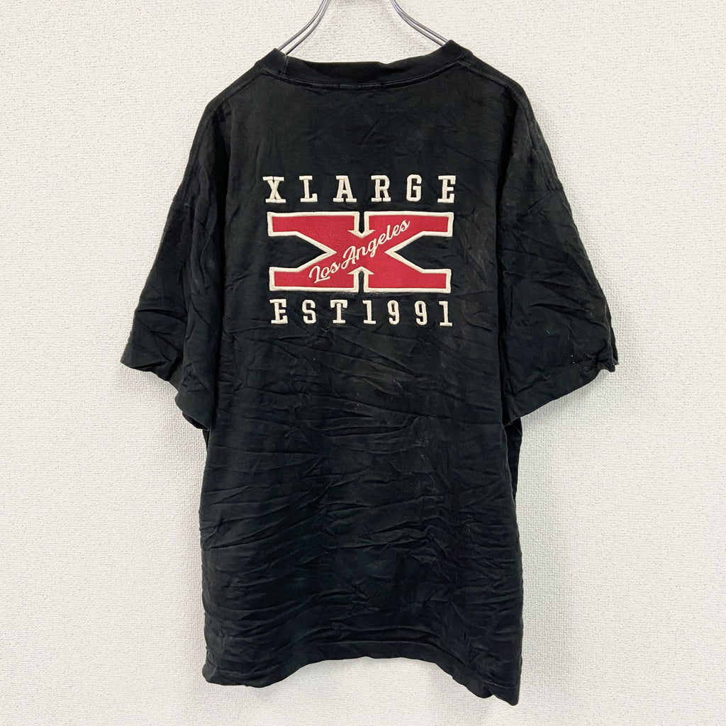 XLARGE　エクストララージ　半袖プリントTシャツ　黒　ブラック　XLサイズ