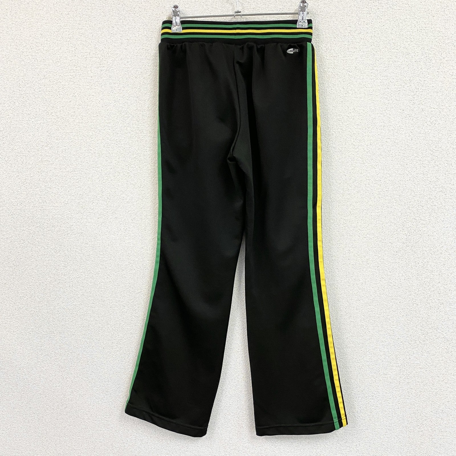 adidas　アディダス　CLIMALITE　トラックパンツ　ジャージパンツ　黒　ブラック　Mサイズ