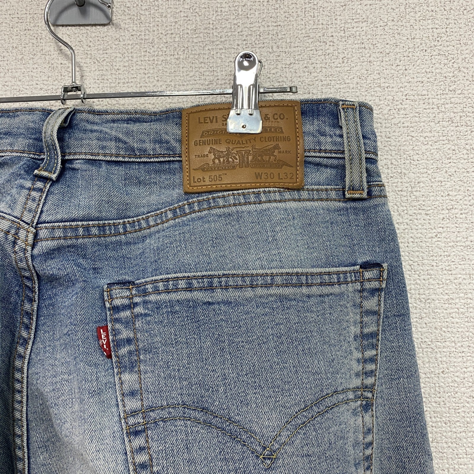 Levi's　リーバイス　505　デニムパンツ/ジーンズ　ジップフライ　縦落ち　フェード　インディゴ　W30サイズ