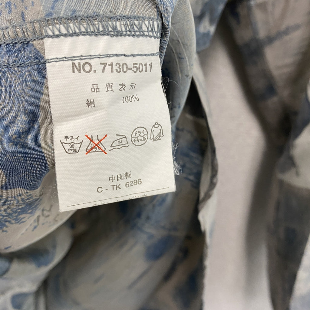 GIANNI VALENTINO　ジャンニヴァレンティノ　長袖シャツ　総柄　グレー　Mサイズ