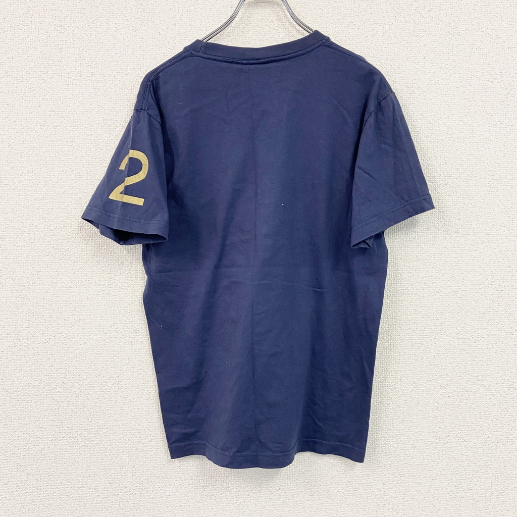 United Athle　ユナイテッドアスレ　半袖プリントTシャツ　紺　ネイビー　Mサイズ　