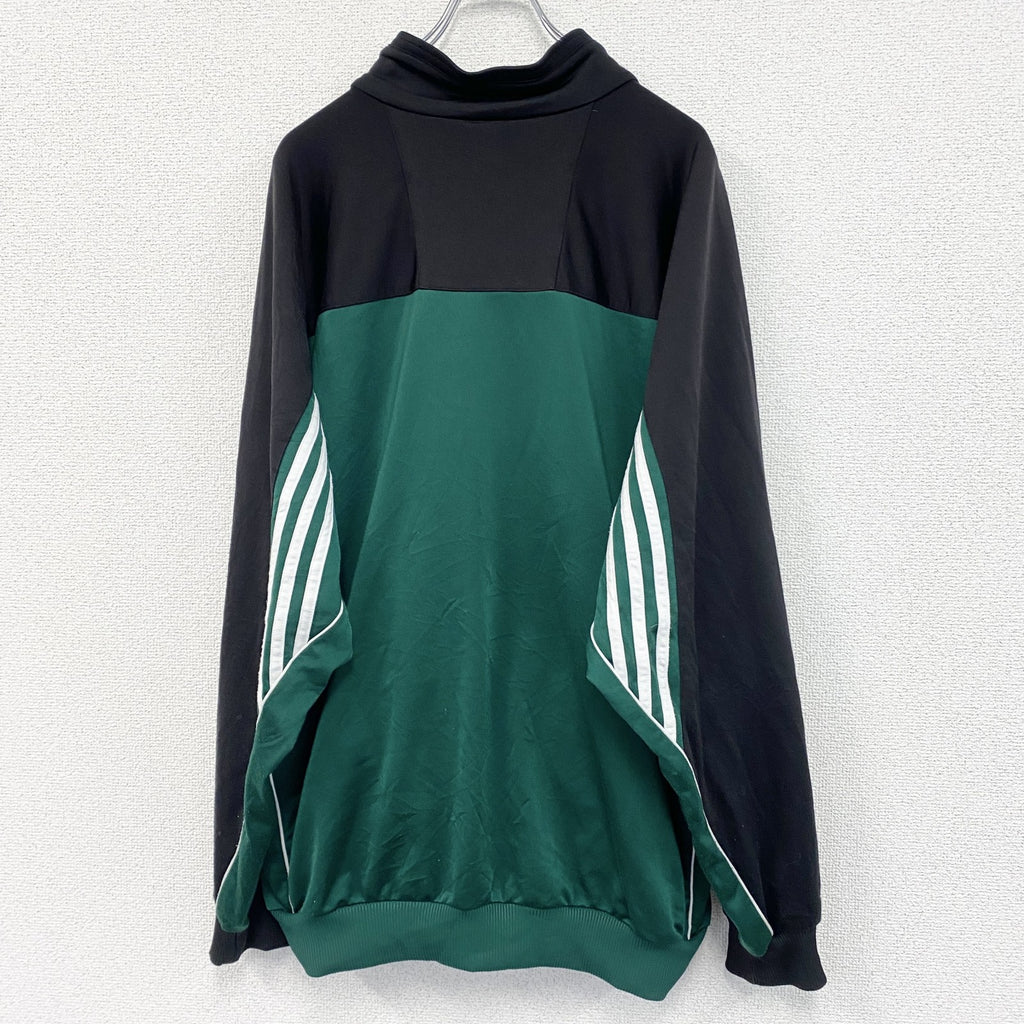 古着 used　90s　adidas　アディダス　長袖トラックジャケット　フルジップジャージ　ヴィンテージ　緑　XLサイズ