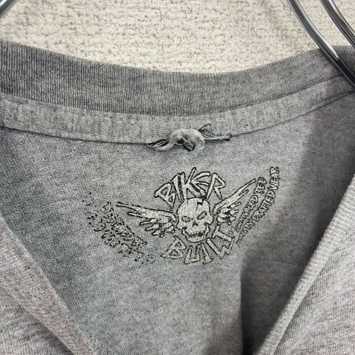 HARLEY DAVIDSON　ハーレーダビッドソン　半袖プリントTシャツ　灰色　グレー