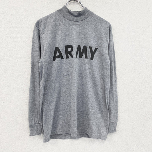 ARMY　アーミー　長袖Tシャツ/ロンT　ミリタリーTシャツ　灰色　グレー　Sサイズ