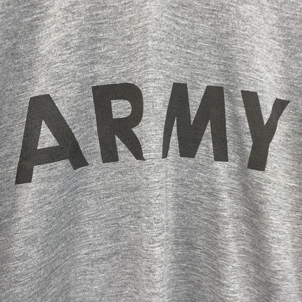 ARMY　アーミー　長袖Tシャツ/ロンT　ミリタリーTシャツ　灰色　グレー　Sサイズ