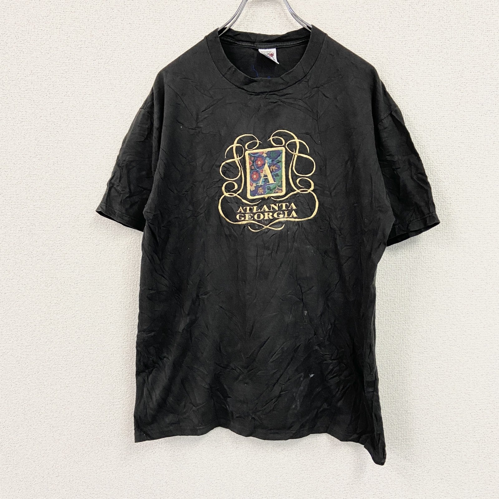 JERZEES　ジャージーズ　半袖プリントTシャツ　黒　ブラック　Lサイズ