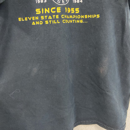 半袖プリントTシャツ　両面プリント　フットボール　黒　ブラック　