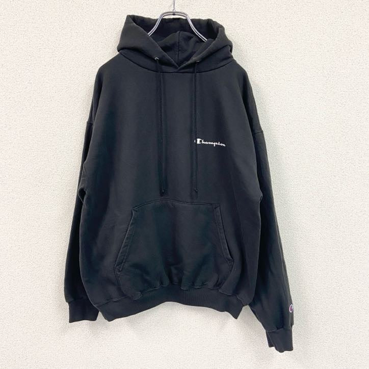 ～00s　champion　チャンピオン　スウェットパーカー/フーディー　ヴィンテージ　黒　ブラック　Lサイズ