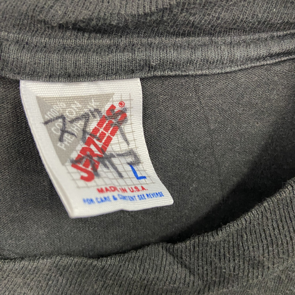 JERZEES　ジャージーズ　半袖プリントTシャツ　黒　ブラック　Lサイズ